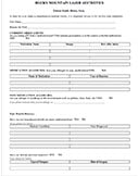 Health History Form